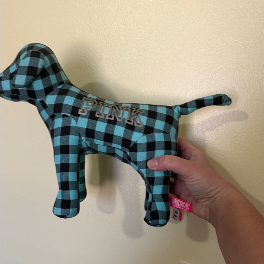 PINK Victoria's Secret Plaid Dog  - Blue and Black